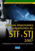 Os Mais importantes Julgamentos do STF e STJ