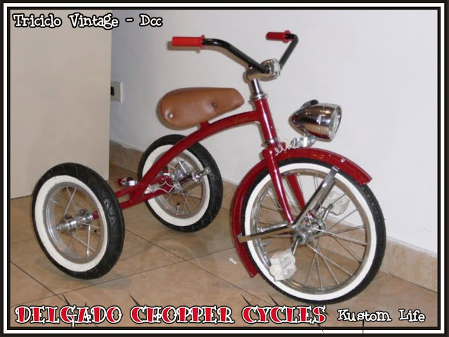 Triciclo para niños estilo vintage de los 40