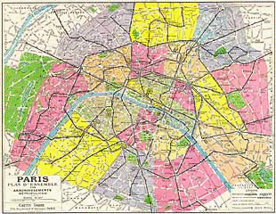 Plan of Paris 1960