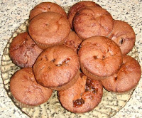Muffins pufoși negri