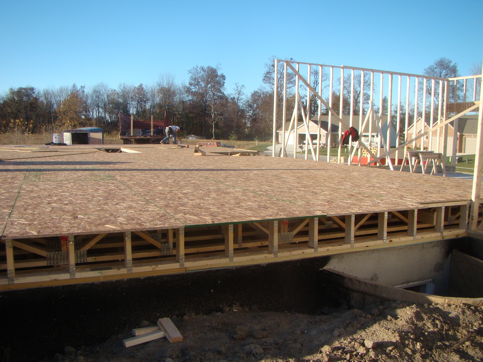 The Wright's House: Trusses & Sub-floor