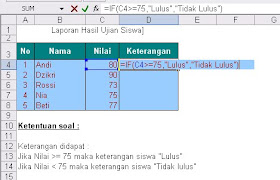 Cari Info Blog Microsoft Excel Fungsi Logika If
