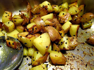 mustard potatoes done