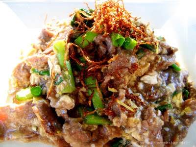 stir-fried beef with ginger and egg