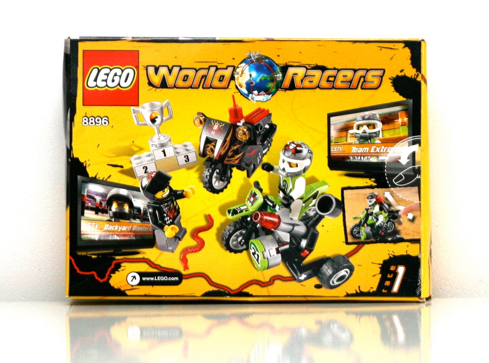 Maniac des LEGO: Review LEGO World Racers : Set 8896 - Le canyon du serpent
