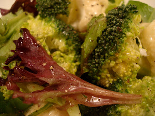Up close of Salad and Vegetables