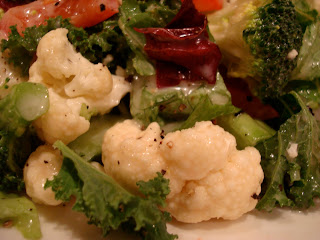Close up of Kale and Vegetable salad