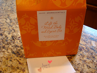 Arbonne Aromassentials box with card