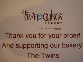 Twin Cakes Bakery Thank You Card