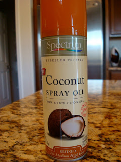 Coconut spray oil in can