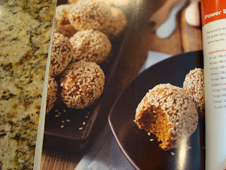 Photo of Power Balls inside cookbook