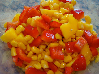 Mango & Lime Corn Salsa in container