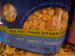 Close up of granola in package