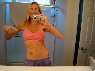 Woman wearing Pink Sports Bra