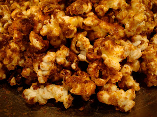Close up of Chinese Five Spice Coconut Oil Popcorn
