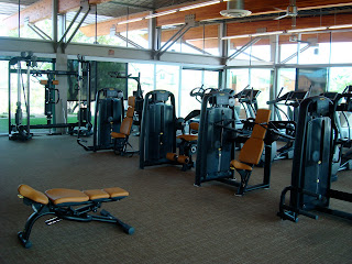Inside gym showing equipment 