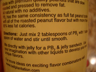 Information on how to use powdered peanut butter