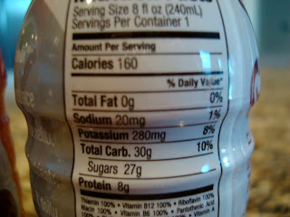 Nutritional Facts on Cheribundi label - 33