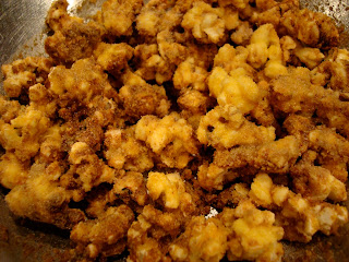 Ginger Cinnamon Popcorn in large bowl 