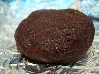 Thin Mint Fudge shaped into cookie