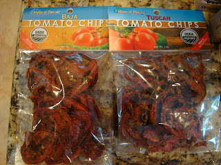 Two bags of tomato chips