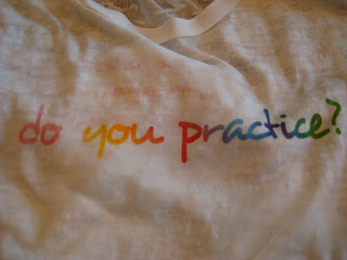 Shirt saying do you practice?