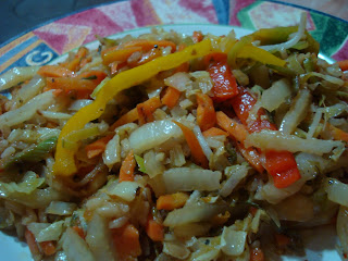 Close up of Stir Fry on plate