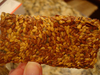 Close up of seeds in cracker