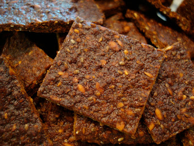 Close up of Homemade Crackers