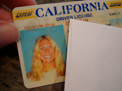 Womans Califorina Drivers license 