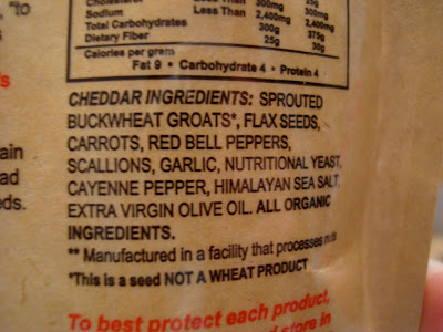 Ingredients in Cheddar Chips