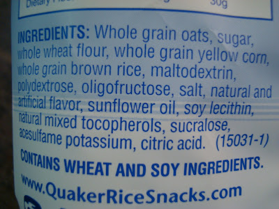 Ingredients of rice cakes