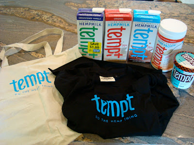 Tempt Hemp Products on countertop 
