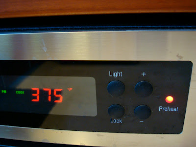 Oven preheated to 375 degrees F
