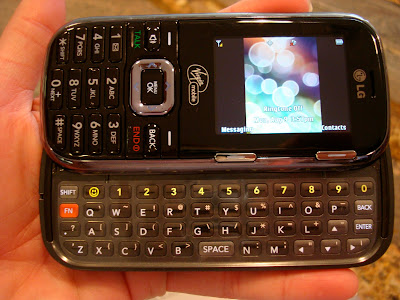 Phone with slide out keyboard