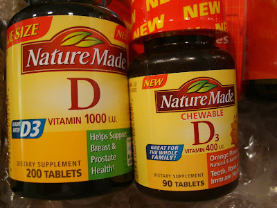 Two bottles of Vitamin D