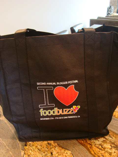 Bag saying I heard foodbuzz