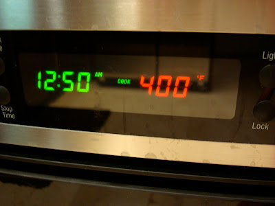 Oven preheated to 400 degrees F
