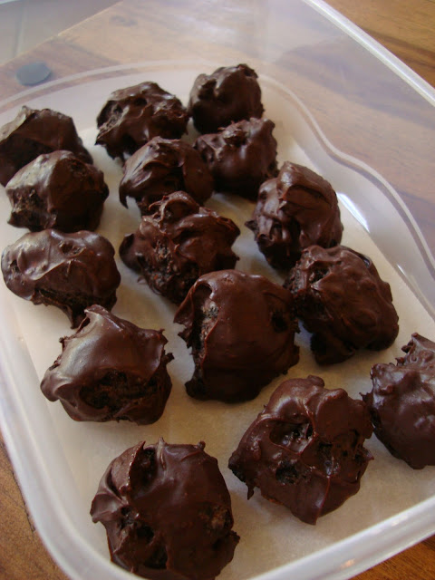 Chocolate Covered Oreo Balls in clear container - 49