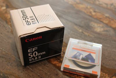 Canon EF 50 mm f/1.8 II  Standard & Medium Telephoto lens in box