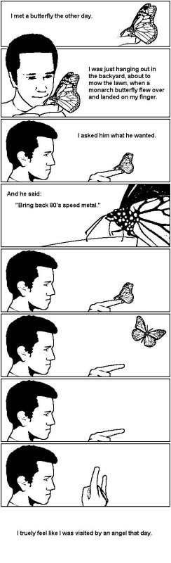 80s Speed Metal Butterfly: