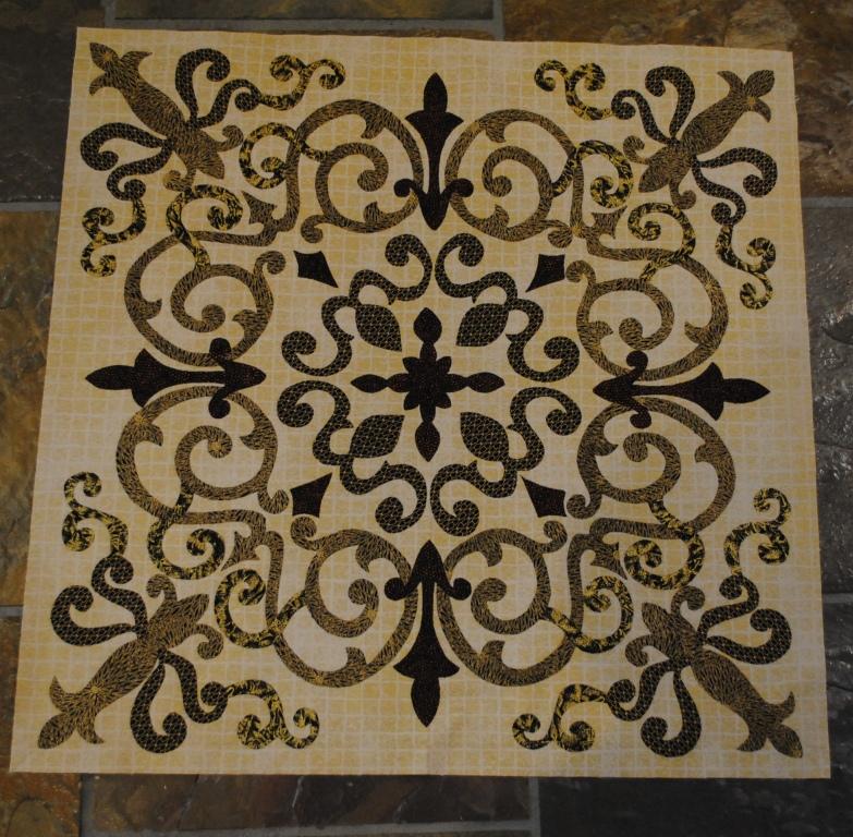 William Morris in Quilting Russian floor quilt