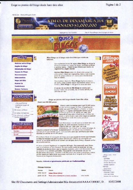 REVISTA " BINGO " ( ESPAÑA )