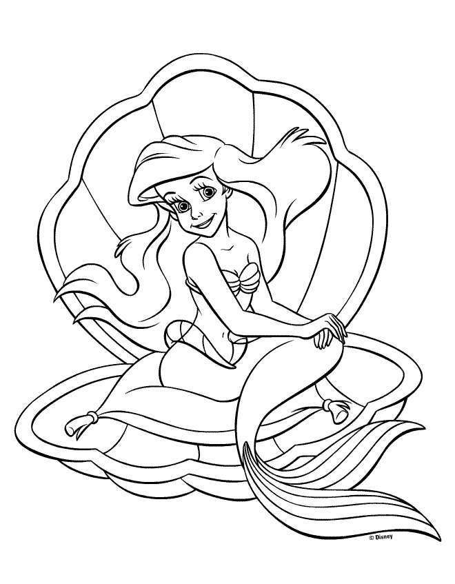 litle-mermaid-princess-coloring-pages