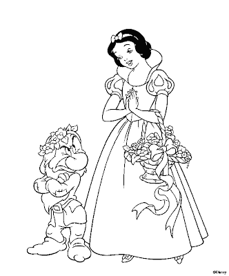 Free Printable Snow White Princess Coloring Pages