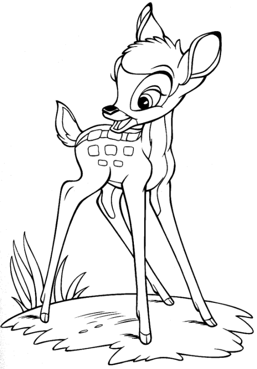 disney animal " bambi and friends " coloring pages