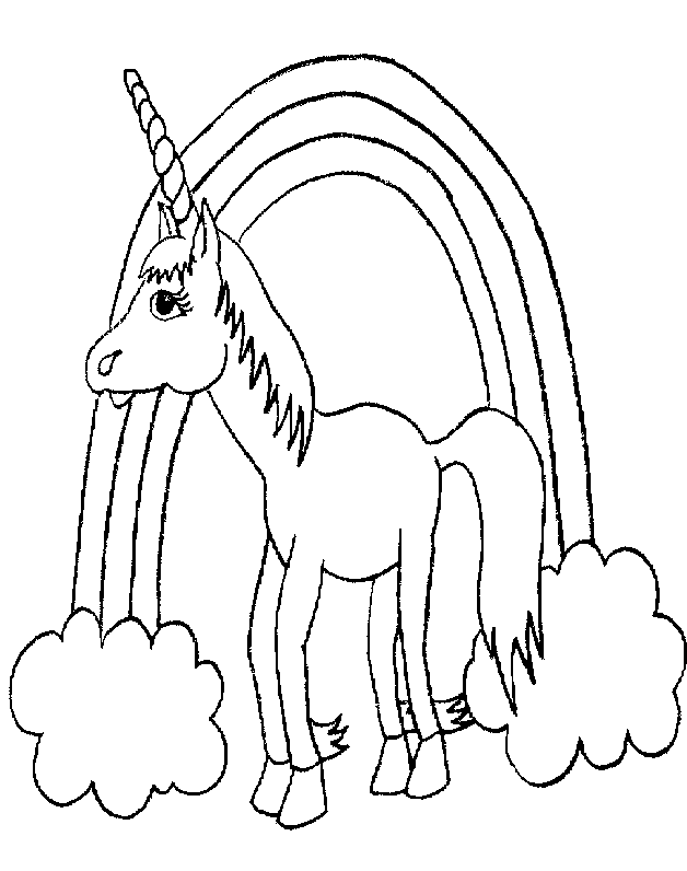 images of unicorns coloring pages - photo #8