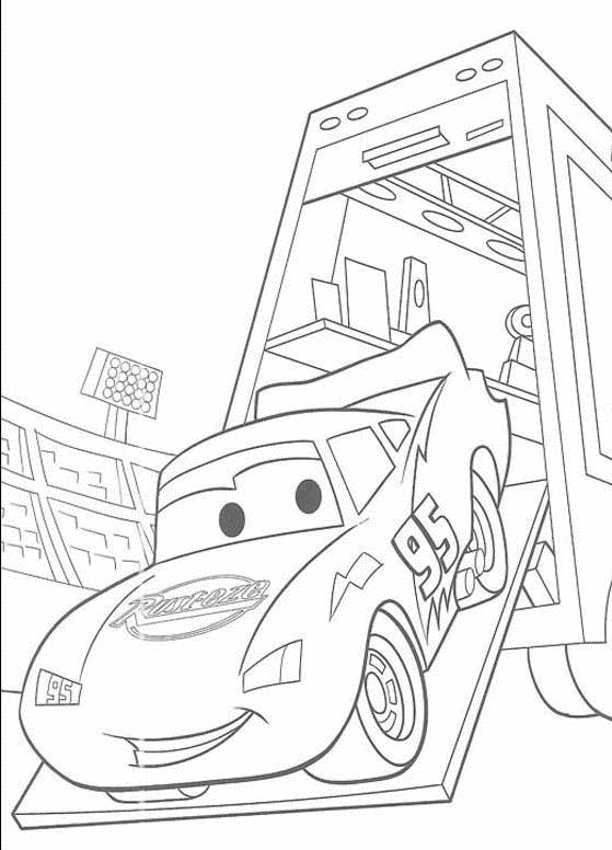 Disney Cars Lightning Mcqueen Coloring Pages