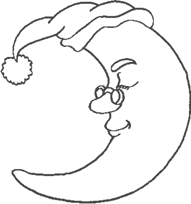 moon coloring pages for children - photo #33