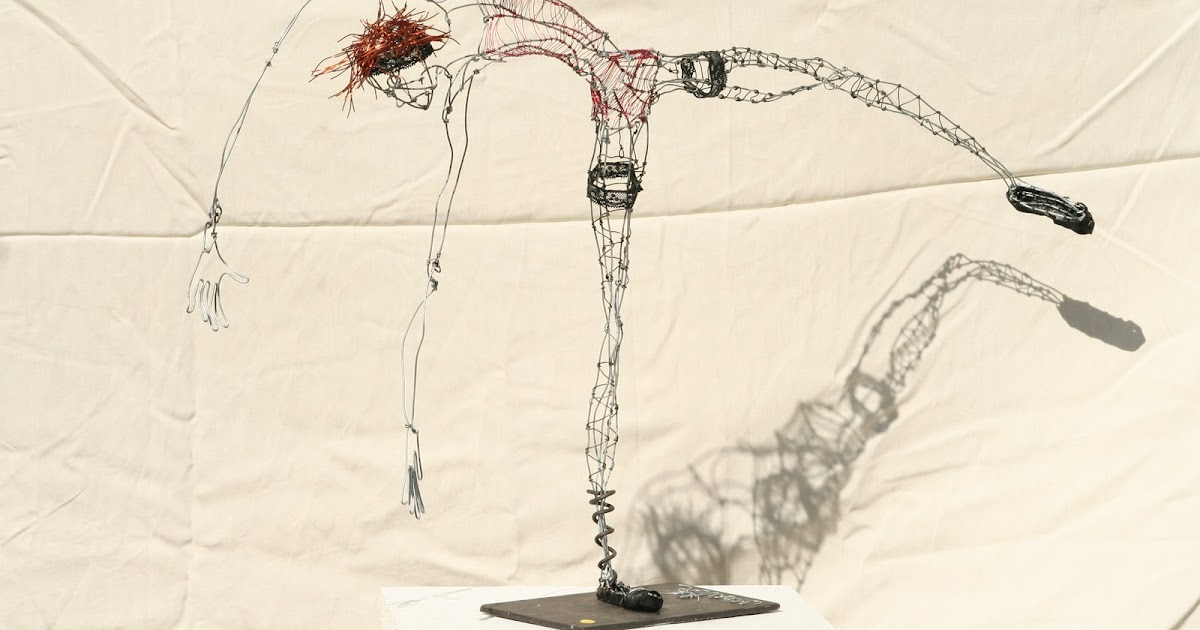 Sculptures sur Fil de Fer Wire Artist "HACHEMKA" "Bras ballants", 2008